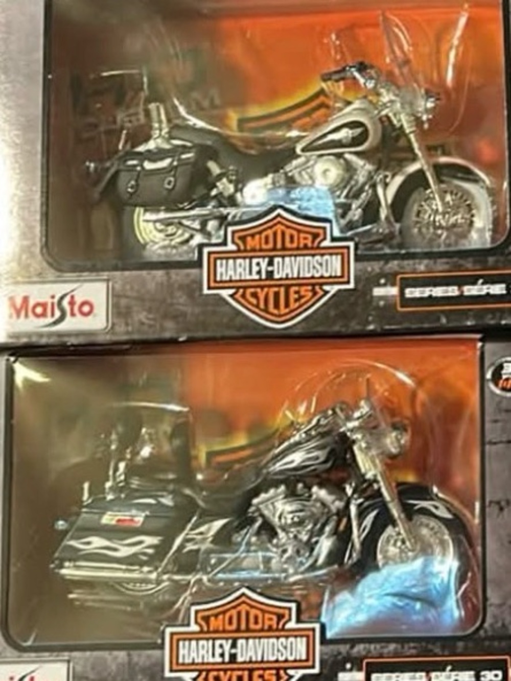 Hot Wheels Harley-Davidson Fat Boy and Maisto Harley-Davidson Motorcycles Series - Picture 2 of 7